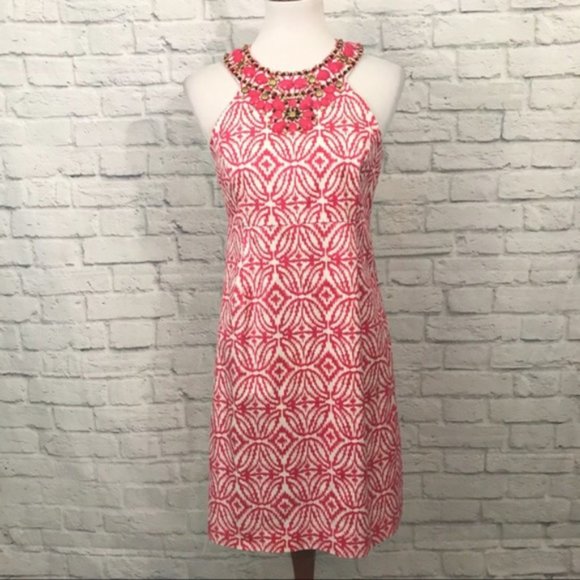 INC International Concepts Beaded Halter Dress 8 - Picture 1 of 6